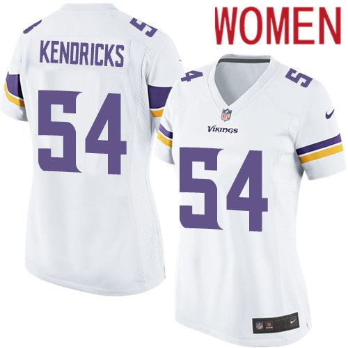 Women Minnesota Vikings 54 Eric Kendricks Nike White Game NFL Jersey
